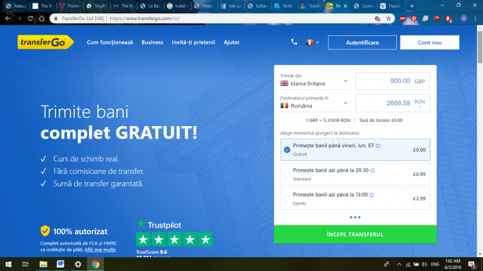 Cel mai ieftin transfer de bani in Romania - TransferGo. Simplu, rapid si rentabil