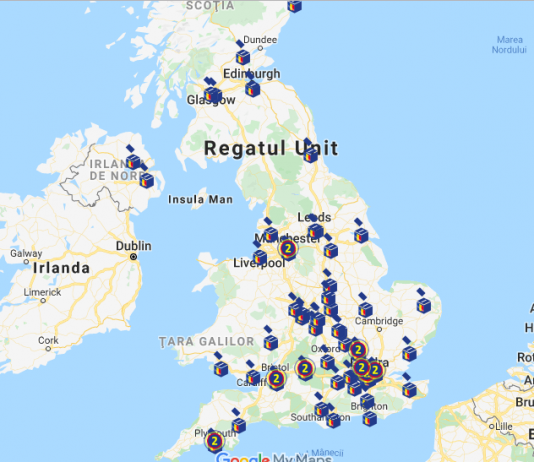 Harta secțiilor de votare din Marea Britanie